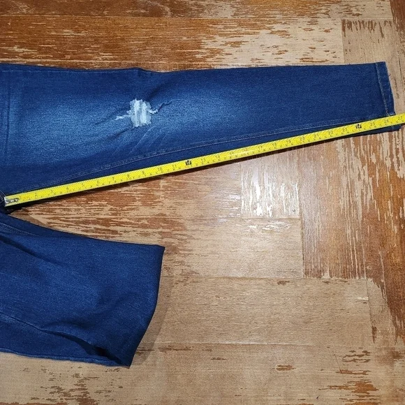 JVINI Fashion Maternity Skinny Distressed Jeans, Blue - Picture 7 of 12